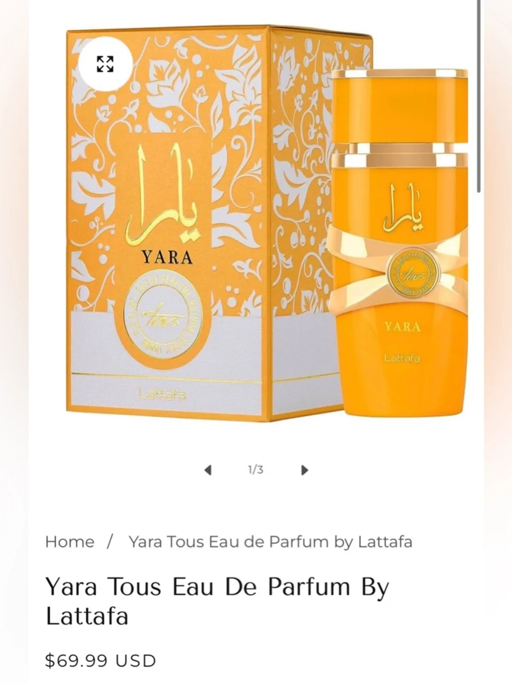 *NEW* 3.4oz *Yara * Tous